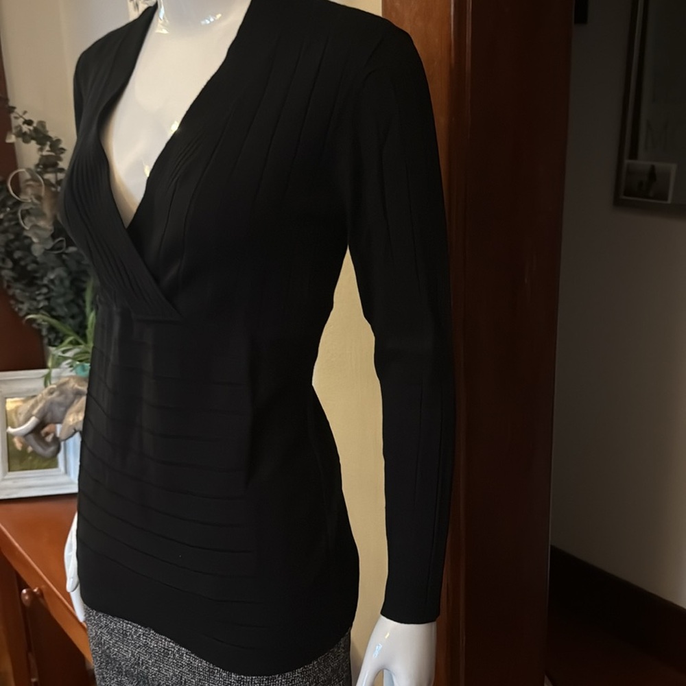 NWT Style&Co size small Black V-Neck Women's Sweater